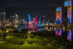Tòa nhà Saigon Marina IFC thắp sáng hai đêm mừng 250 năm Quốc khánh Mỹ
