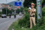 Mô hình chiến sĩ CSGT giả được bố trí tại Quảng Ninh