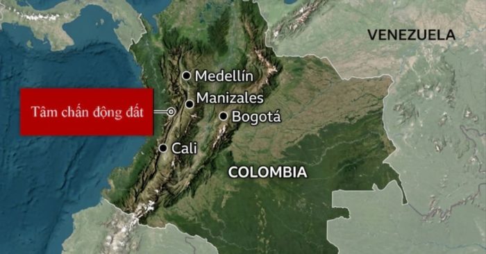 Động đất rung chuyển Colombia, hơn 100 người chết