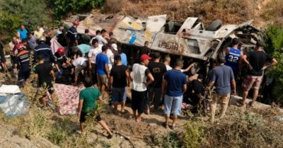 Xe buýt lật xuống vực ở Algeria, ít nhất 25 người thiệt mạng