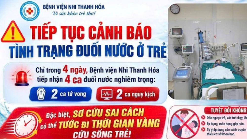 Cảnh báo đuối nước trẻ em và sai lầm khi sơ cứu