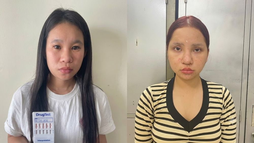 Công an Quảng Ninh vừa bắt cấp Vũ Thị Thanh và Vi Thị Hòe vì hành vi tổ chức sử dụng trái phép chất ma túy tại một chung cư ở Bãi Cháy.