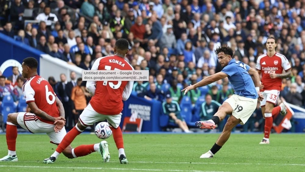 Brighton thắng Arsenal 3-0