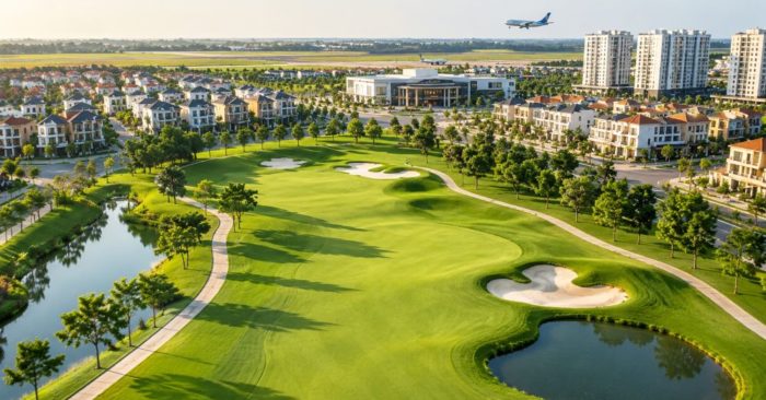 Thanh Hóa quy hoạch khu đô thị dịch vụ và sân golf 314,75 ha tại Sao Vàng, Lam Sơn, gồm sân golf 36 hố và khu dân cư đồng bộ.