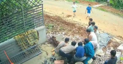 Tháo dỡ cổng nhà, người đàn ông bị trụ bê tông đè tử vong